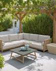 Zuo Modern Teras Olefin Fabric Outdoor Sectional Sofa