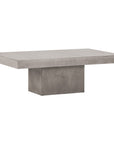 Terrace Concrete Coffee Table - Slate Gray Outdoor Coffee Table