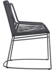 The Dane Dining Arm Chair Set of Two - Dark Gray Outdoor Dining Chairs