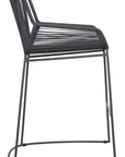 The Dane Dining Counter Chair Set of Two - Dark Gray Outdoor Dining Chairs