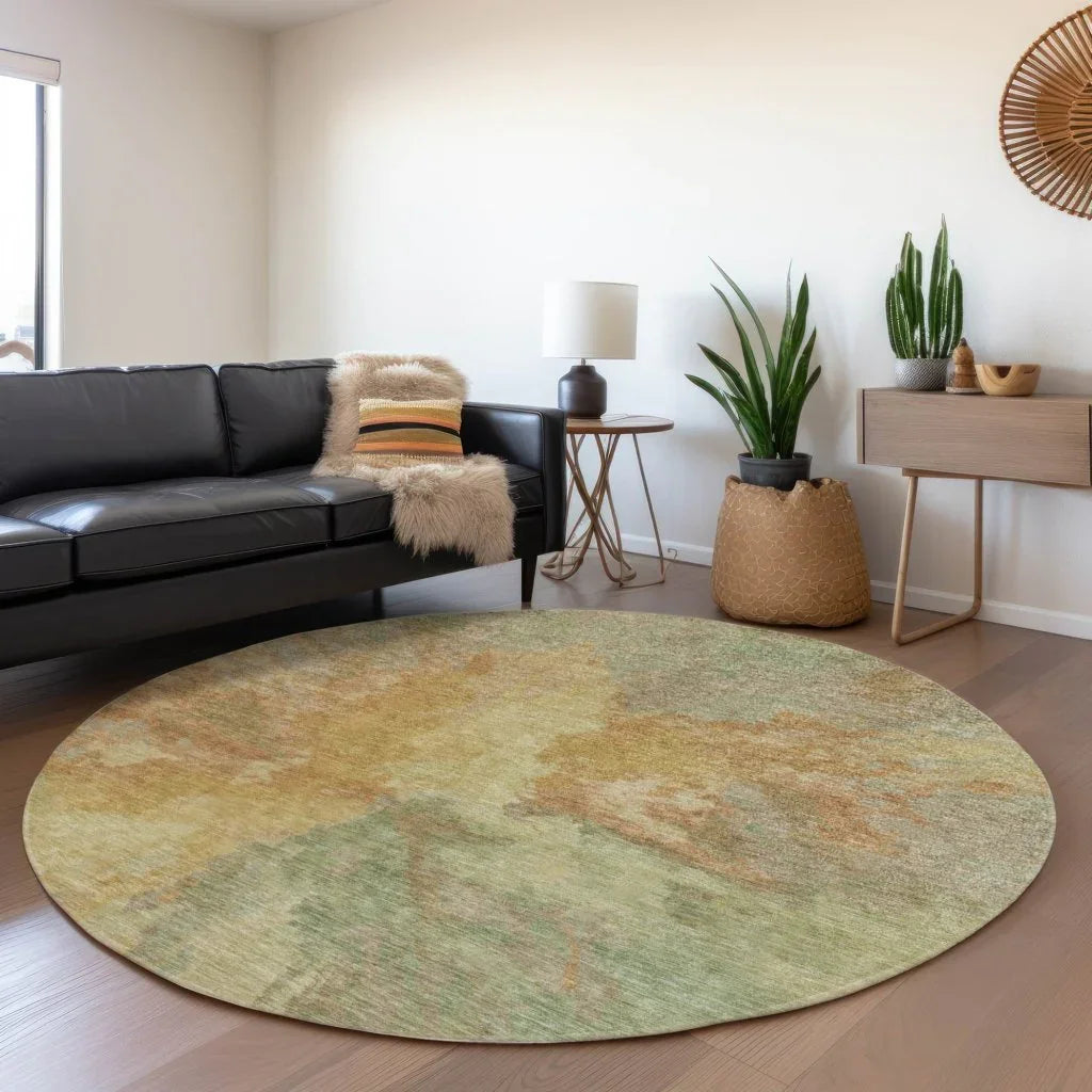 LOOMLAN Rugs Theodara Aloe Washable Indoor-Outdoor Rug