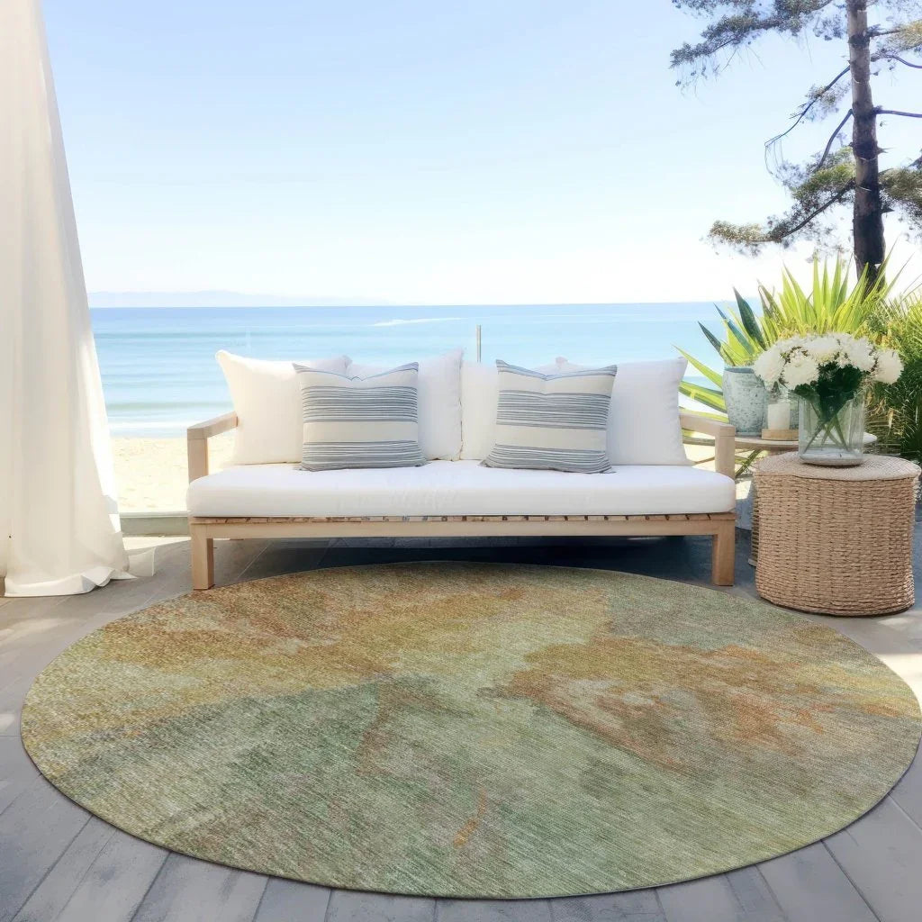 LOOMLAN Rugs Theodara Aloe Washable Indoor-Outdoor Rug