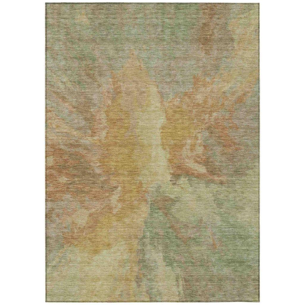 LOOMLAN Rugs Theodara Aloe Washable Indoor-Outdoor Rug
