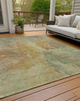 LOOMLAN Rugs Theodara Aloe Washable Indoor-Outdoor Rug
