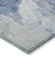 LOOMLAN Rugs Theodara Denim Washable Indoor-Outdoor Rug