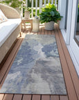 LOOMLAN Rugs Theodara Denim Washable Indoor-Outdoor Rug