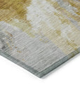 LOOMLAN Rugs Theodara Gold Washable Indoor-Outdoor Rug
