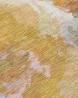 LOOMLAN Rugs Theodara Rust Washable Indoor-Outdoor Rug