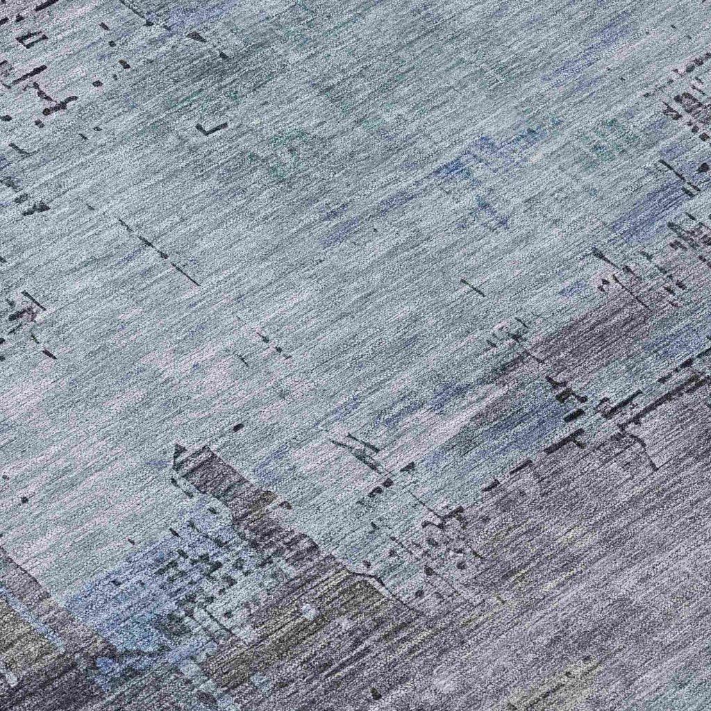 LOOMLAN Rugs Thornyx Gray Washable Indoor-Outdoor Rug