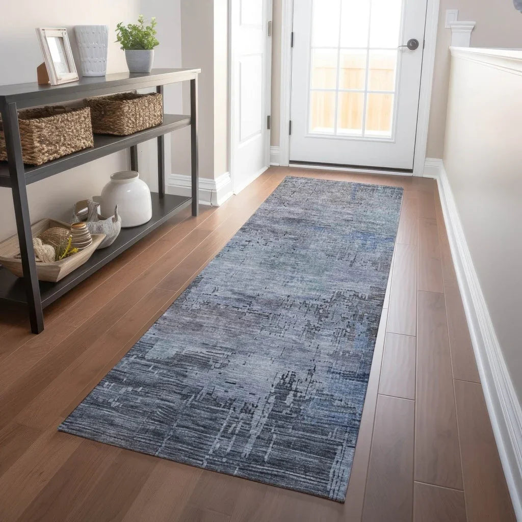 LOOMLAN Rugs Thornyx Gray Washable Indoor-Outdoor Rug