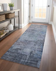 LOOMLAN Rugs Thornyx Gray Washable Indoor-Outdoor Rug