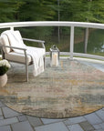 LOOMLAN Rugs Thornyx Green Washable Indoor-Outdoor Rug