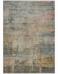 LOOMLAN Rugs Thornyx Green Washable Indoor-Outdoor Rug