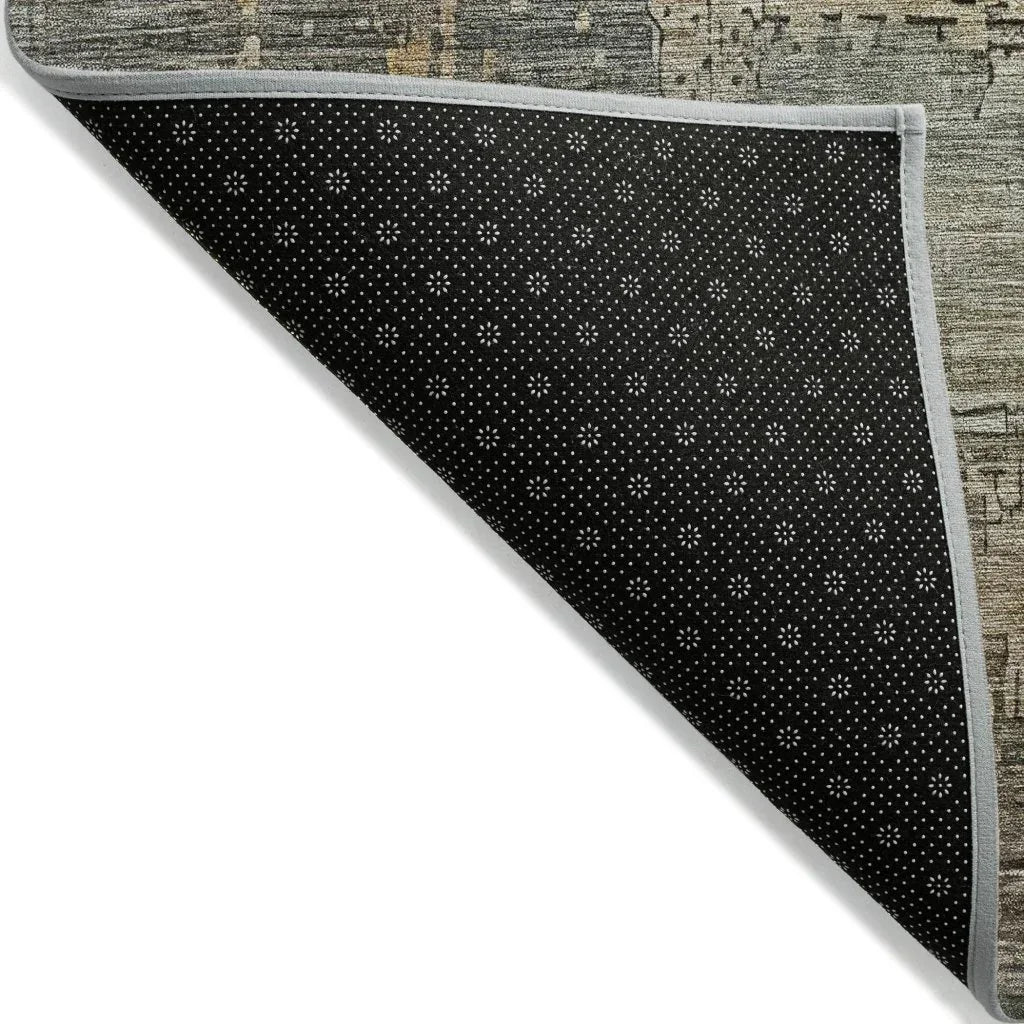 LOOMLAN Rugs Thornyx Green Washable Indoor-Outdoor Rug