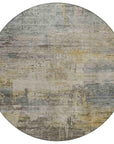 LOOMLAN Rugs Thornyx Pewter Washable Indoor-Outdoor Rug