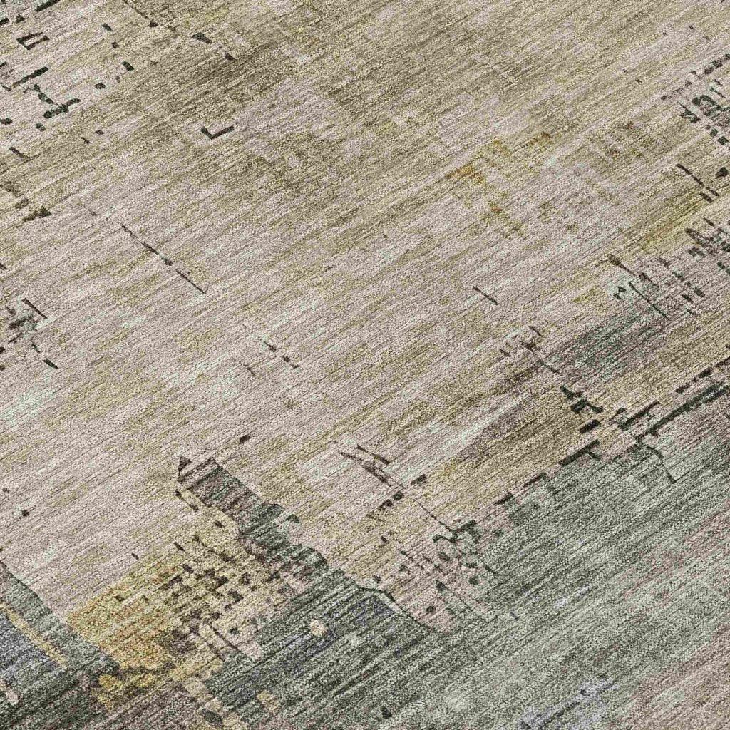 LOOMLAN Rugs Thornyx Pewter Washable Indoor-Outdoor Rug