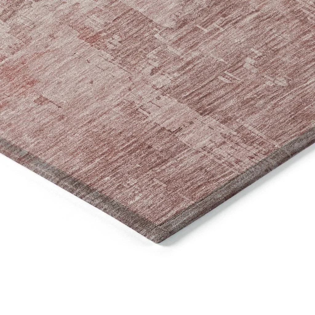 LOOMLAN Rugs Thornyx Pink Washable Indoor-Outdoor Rug
