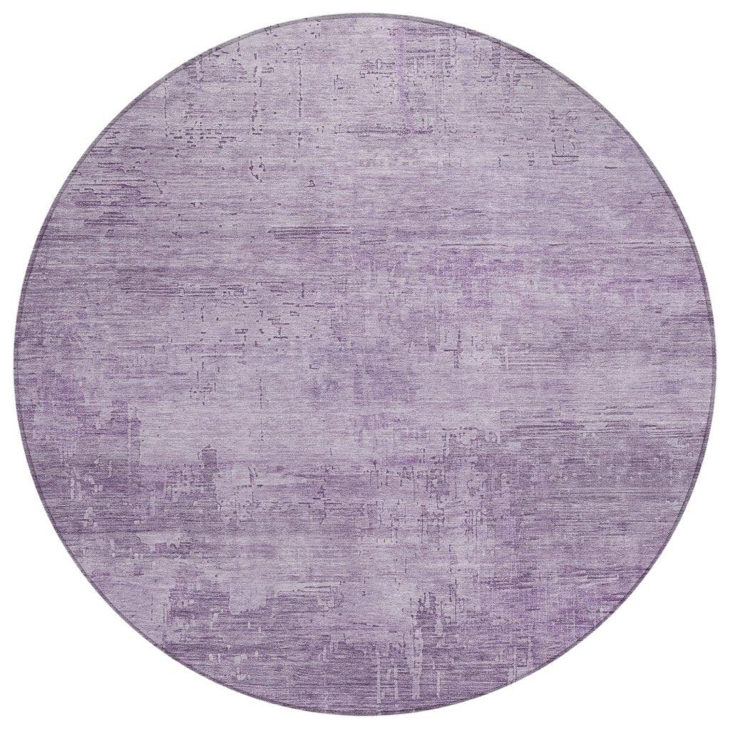 LOOMLAN Rugs Thornyx Purple Washable Indoor-Outdoor Rug