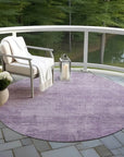 LOOMLAN Rugs Thornyx Purple Washable Indoor-Outdoor Rug