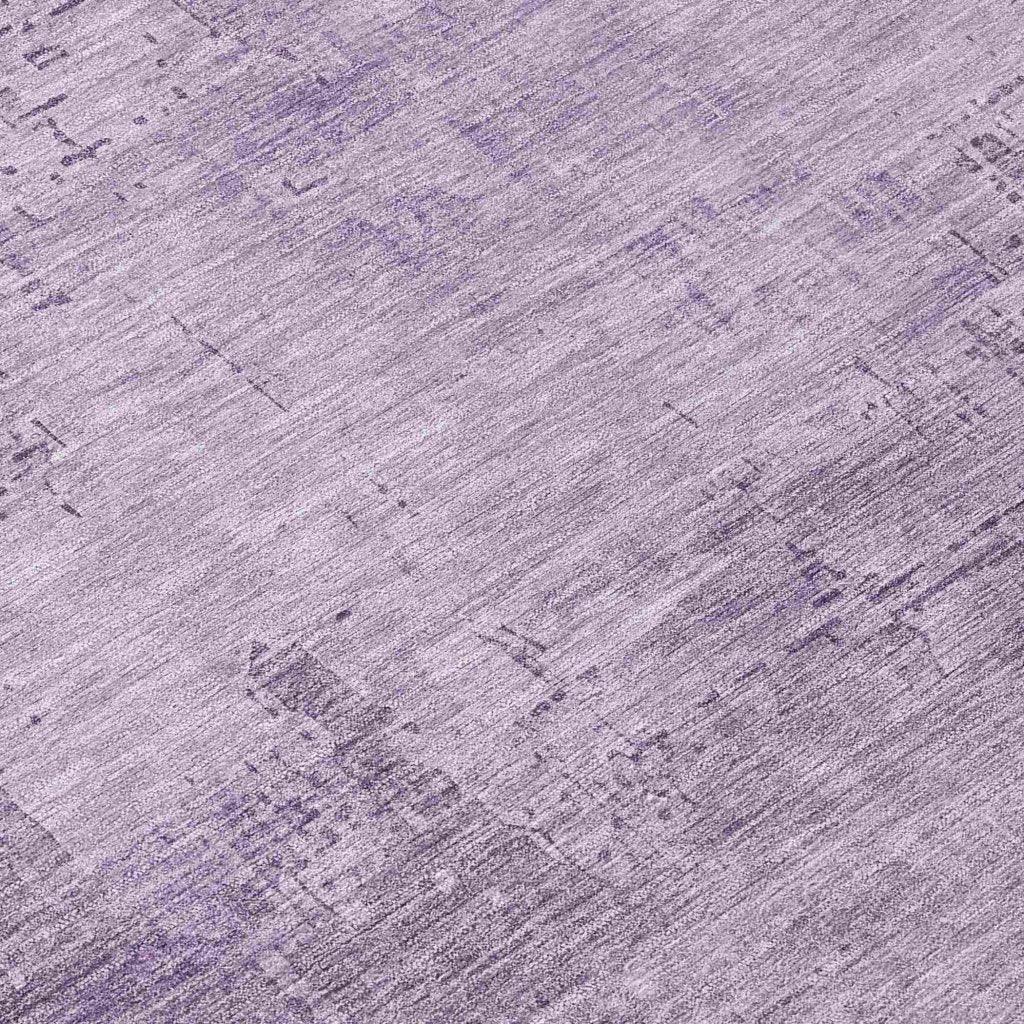 LOOMLAN Rugs Thornyx Purple Washable Indoor-Outdoor Rug