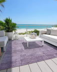 LOOMLAN Rugs Thornyx Purple Washable Indoor-Outdoor Rug