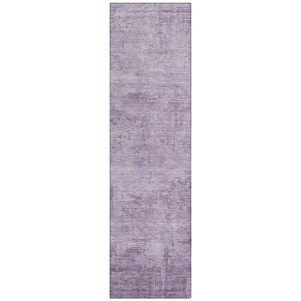 LOOMLAN Rugs Thornyx Purple Washable Indoor-Outdoor Rug