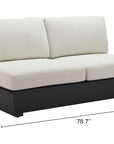 Zuo Modern Tien Olefin Fabric Outdoor Loveseat