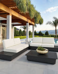 Zuo Modern Tien Olefin Fabric Outdoor Loveseat