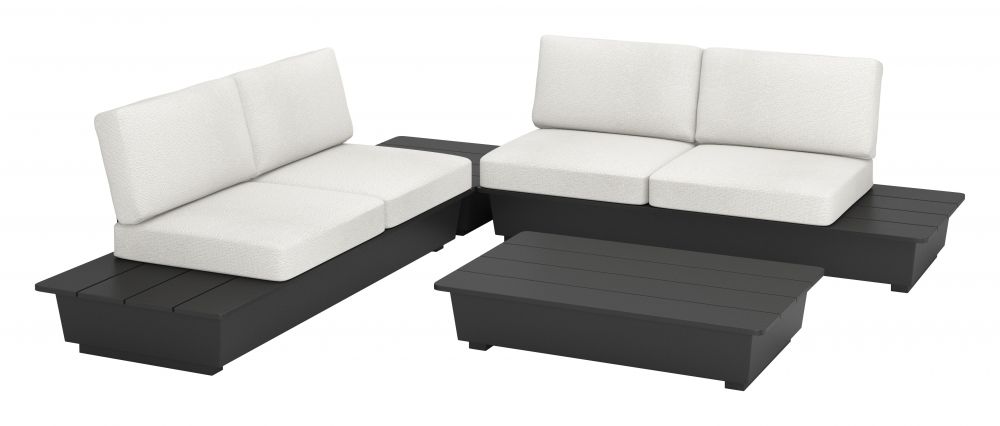 Zuo Modern Tien Olefin Fabric Outdoor Loveseat