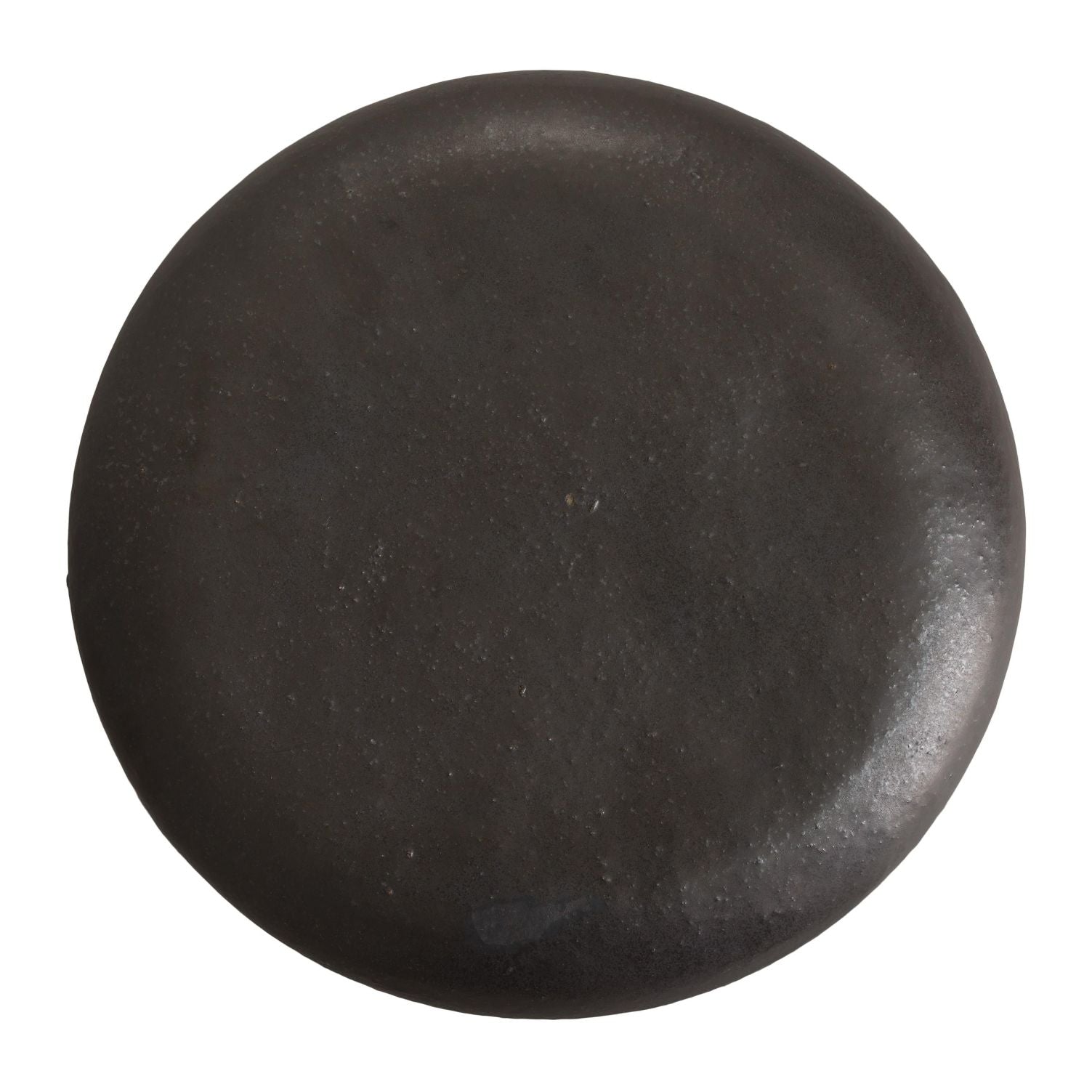 Emissary Torus Matte Black Ceramic Garden Stool