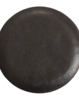 Emissary Torus Matte Black Ceramic Garden Stool