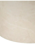 Sunset West Travertino Concrete Round Outdoor End Table