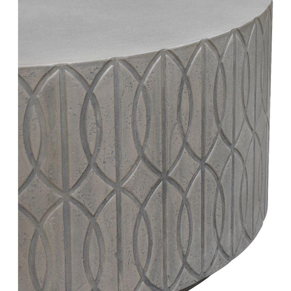 Sunset West Trellis Concrete Round Outdoor Coffee Table