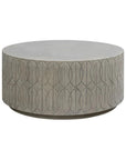Sunset West Trellis Concrete Round Outdoor Coffee Table
