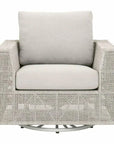 Tropez Outdoor Swivel Rocker Lounge Chair-Outdoor Lounge Chairs-Essentials For Living-LOOMLAN