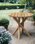 HiTeak Tulum Round Teak Outdoor Side Table