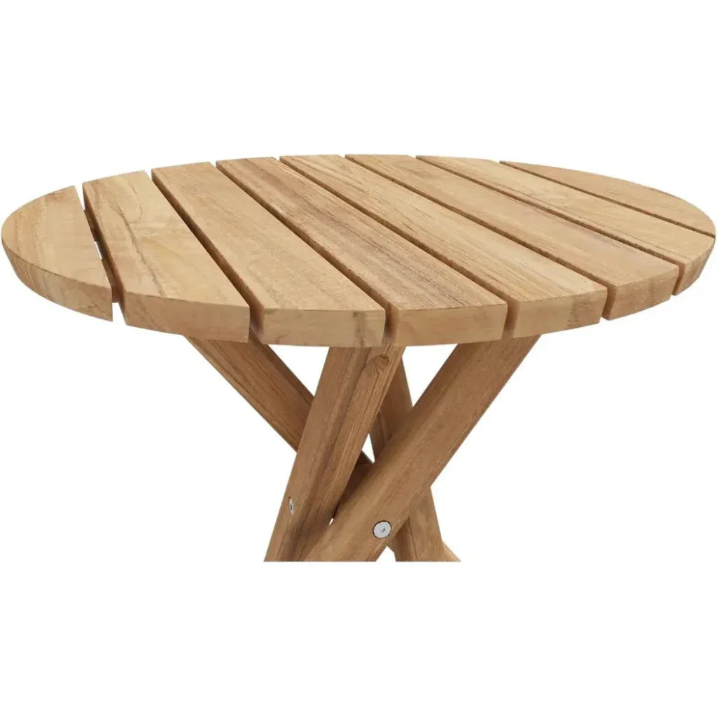 HiTeak Tulum Round Teak Outdoor Side Table