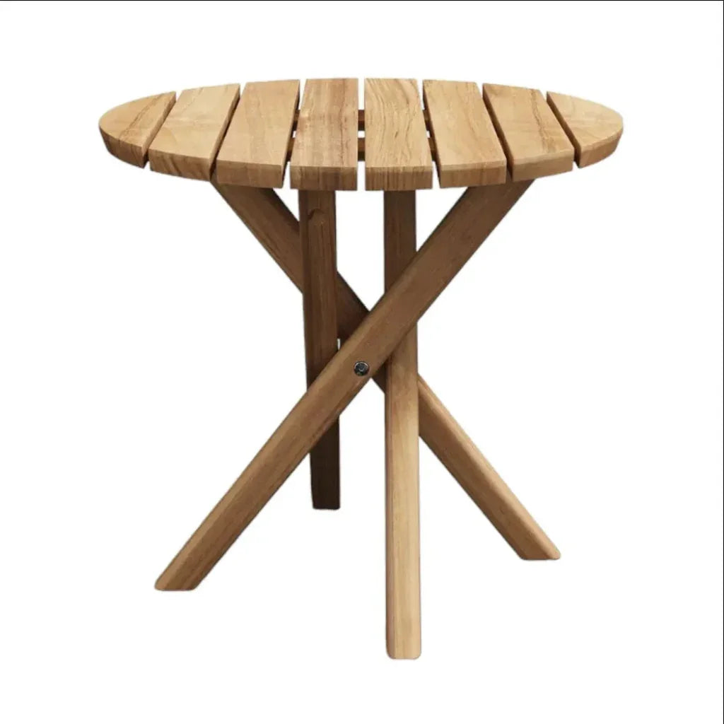 HiTeak Tulum Round Teak Outdoor Side Table