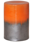 Emissary Two-Tone 13"Dia Ceramic Garden Stool