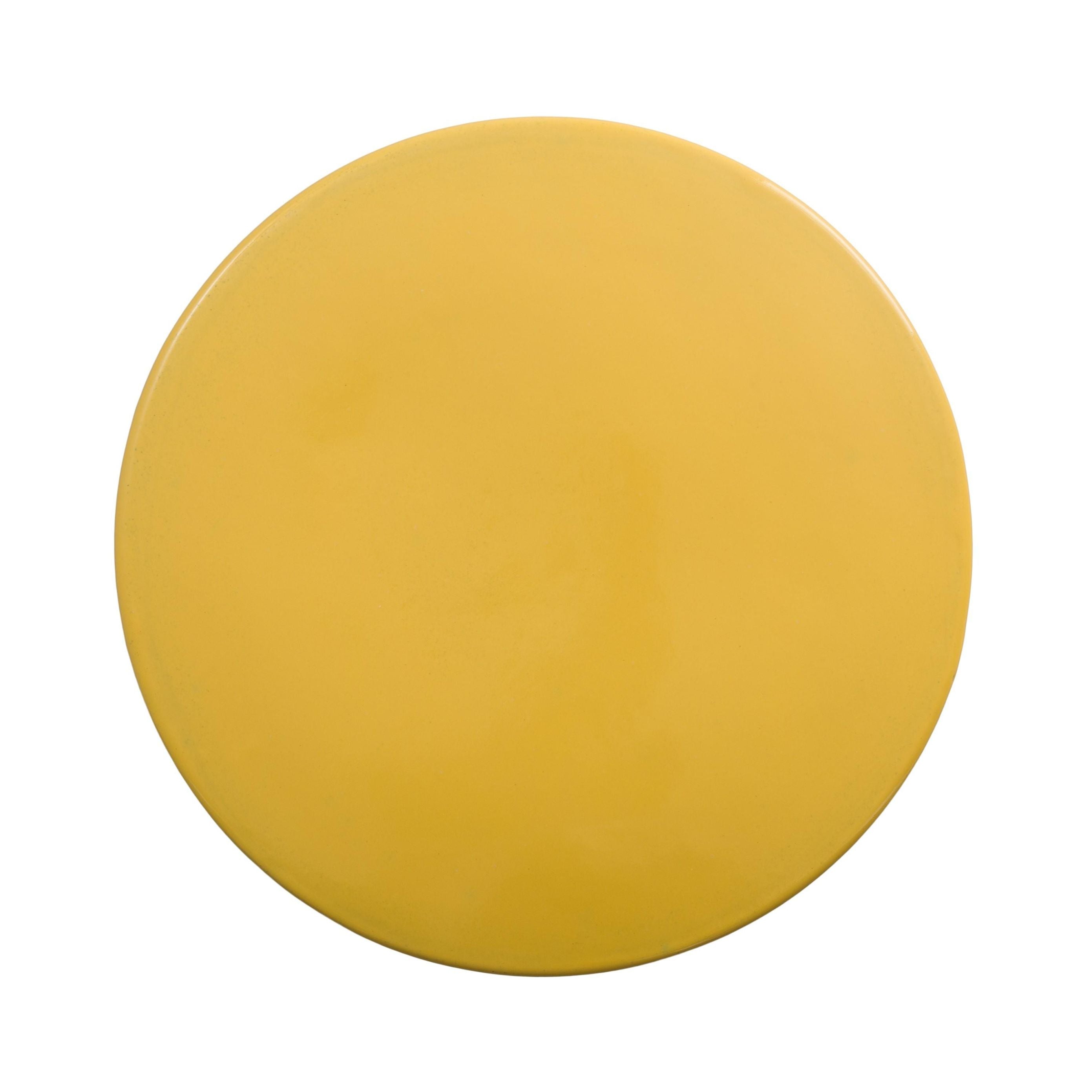 Emissary Two-Tone 14"Dia Ceramic Garden Stool