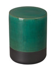 Emissary Two-Tone 14"Dia Ceramic Garden Stool
