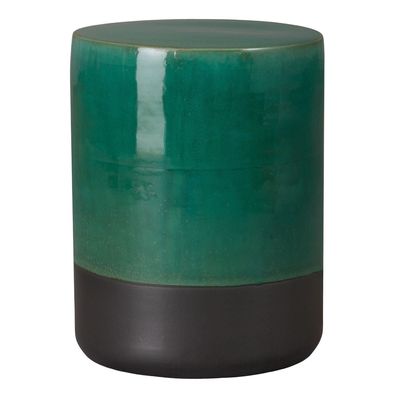 Emissary Two-Tone 14"Dia Ceramic Garden Stool