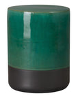 Emissary Two-Tone 14"Dia Ceramic Garden Stool