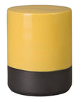 Emissary Two-Tone 14"Dia Ceramic Garden Stool