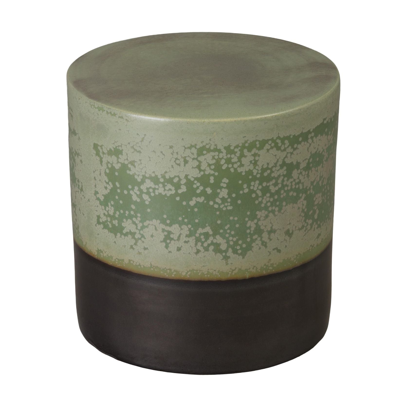 Emissary Two-Tone 18"Dia Ceramic Garden Stool