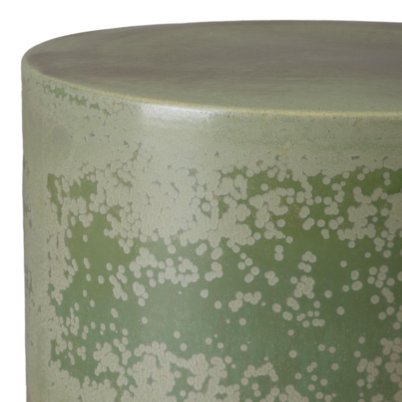Emissary Two-Tone 18"Dia Ceramic Garden Stool