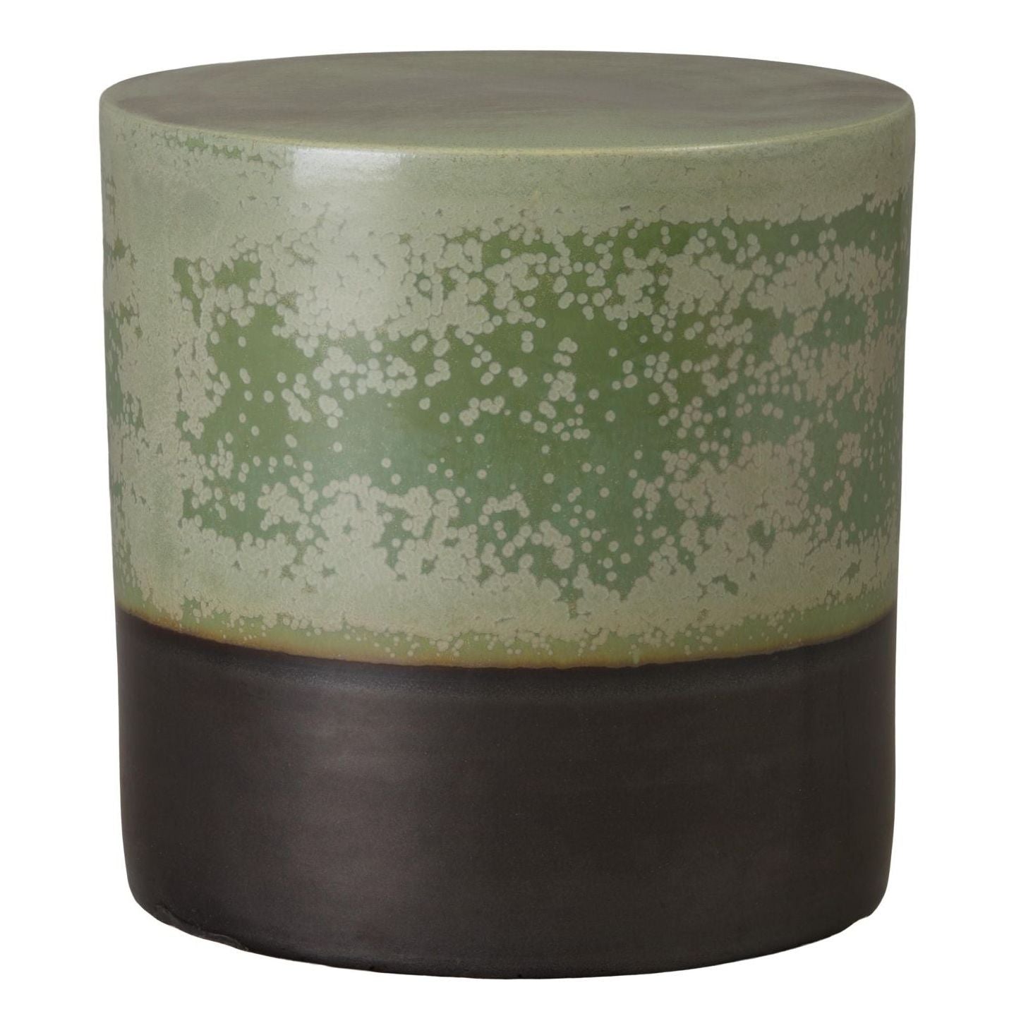 Emissary Two-Tone 18"Dia Ceramic Garden Stool