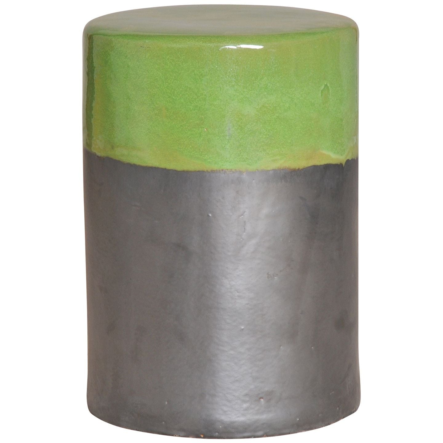 Emissary Two-Tone 18"H Green Apple Garden Stool