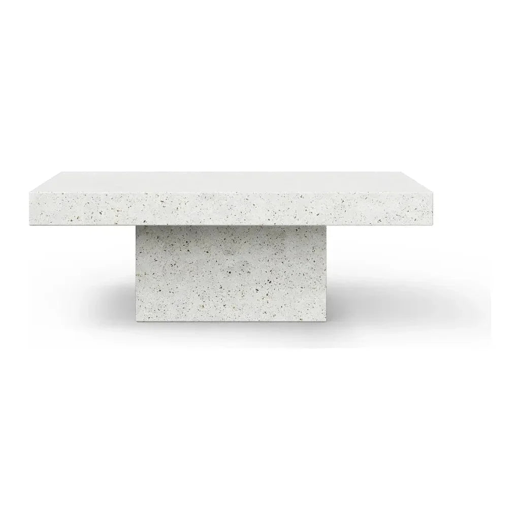 Urbia Una Minimalist Ivory Outdoor Coffee Table