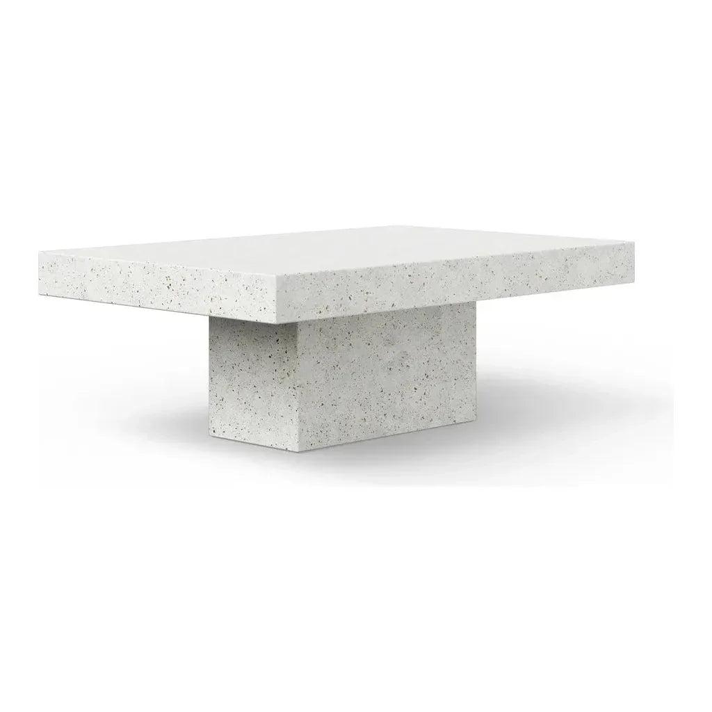 Urbia Una Minimalist Ivory Outdoor Coffee Table